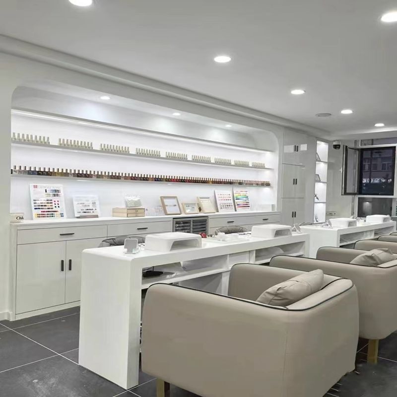 Office Tech Furniture - โต๊ะทำเล็บ เก้าอี้นวดสำหรับช่างเสริมสวย โต๊ะรับรองลูกค้า โต๊ะทำเล็บสำหรับร้านเสริมสวย โต๊ะทำงานสำหรับช่างทำเล็บ โต๊ะวางแท็บเล็ตสำหรับช่างทำเล็บ