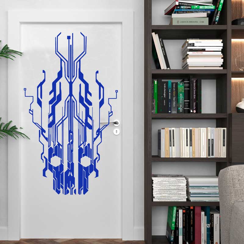 ชิปวงจร Tech Skull ไวนิลสติ๊กเ - Office Tech Furniture บทวิจารณ์และราคา