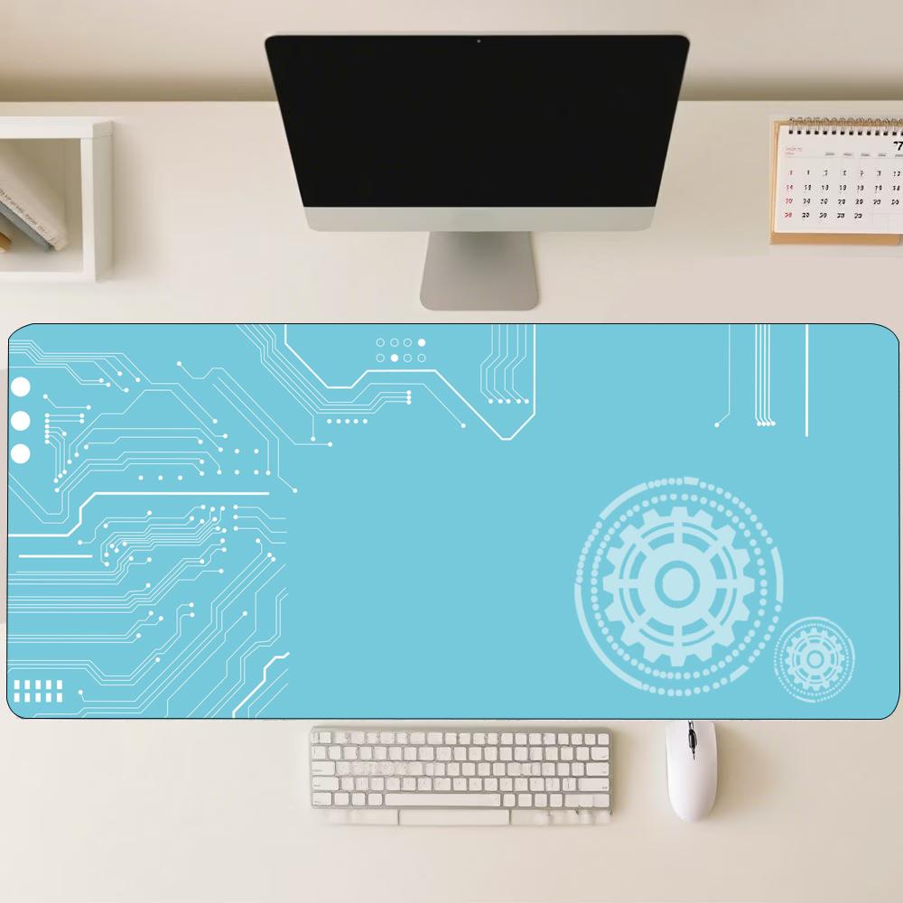 แผ่นรองเมาส์ลายวงจรเทคโนโลยีสี - Office Tech Set Up บทวิจารณ์และราคา