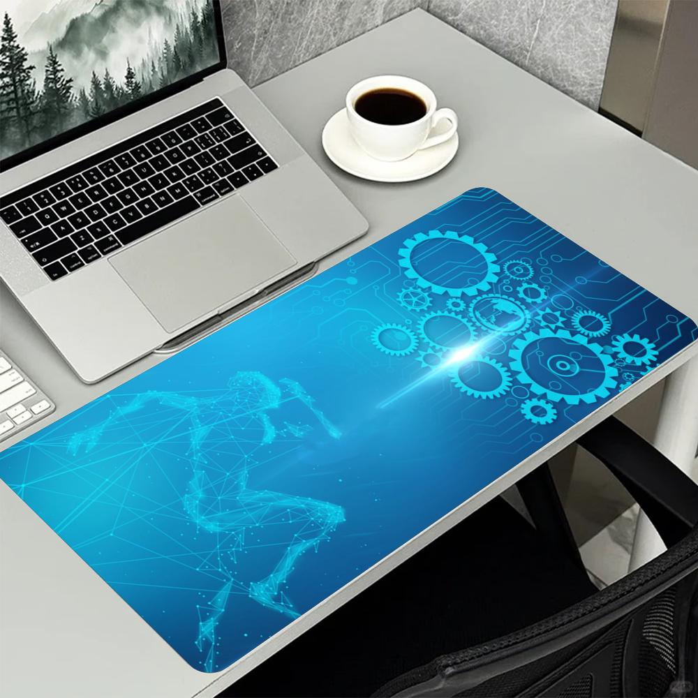 แผ่นรองเมาส์ลายวงจรเทคโนโลยีสี - Office Tech Set Up บทวิจารณ์และราคา