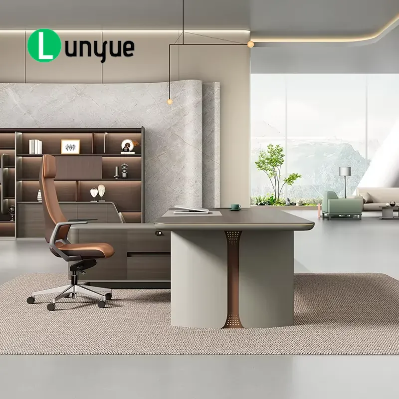 โต๊ะทำงานผู้บริหารรูปตัว L สไต - Office Tech Furniture บทวิจารณ์และราคา