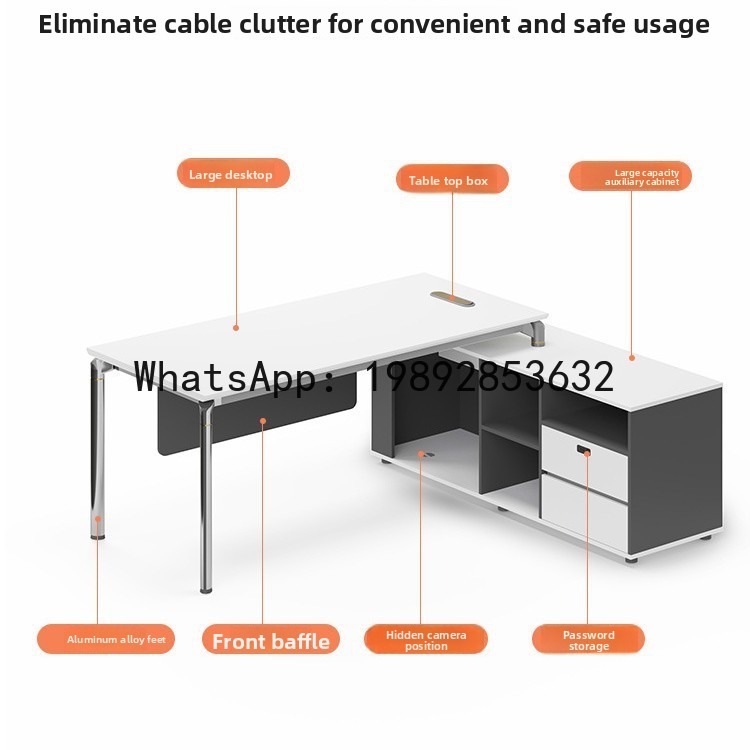 โต๊ะทำงาน YFY ดีไซน์เรียบง่าย  - Office Tech Furniture บทวิจารณ์และราคา