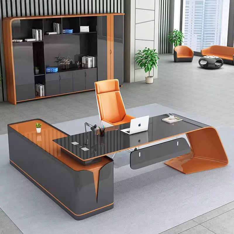 โต๊ะทำงานแลคเกอร์สไตล์เทคโนโลย - Office Management Technology บทวิจารณ์และราคา