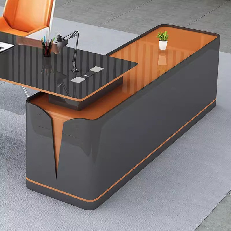 โต๊ะทำงานแลคเกอร์สไตล์เทคโนโลย - Office Management Technology บทวิจารณ์และราคา