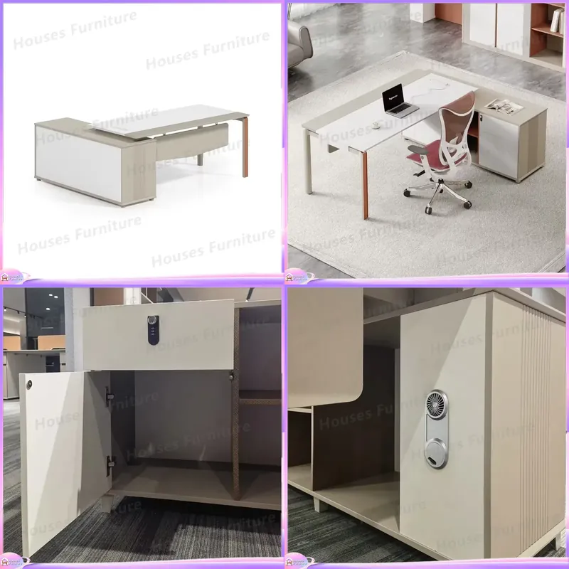 โต๊ะทำงานผู้บริหารรูปตัว L เฟอ - Office Tech Furniture บทวิจารณ์และราคา
