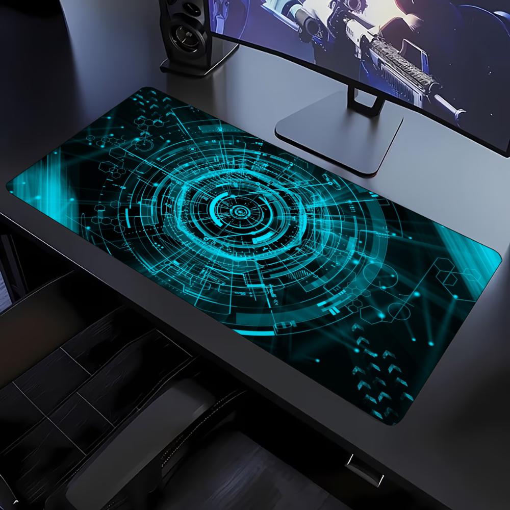 แผ่นรองเมาส์ขนาดใหญ่ลายวงกลมสี - Office Tech Set Up บทวิจารณ์และราคา