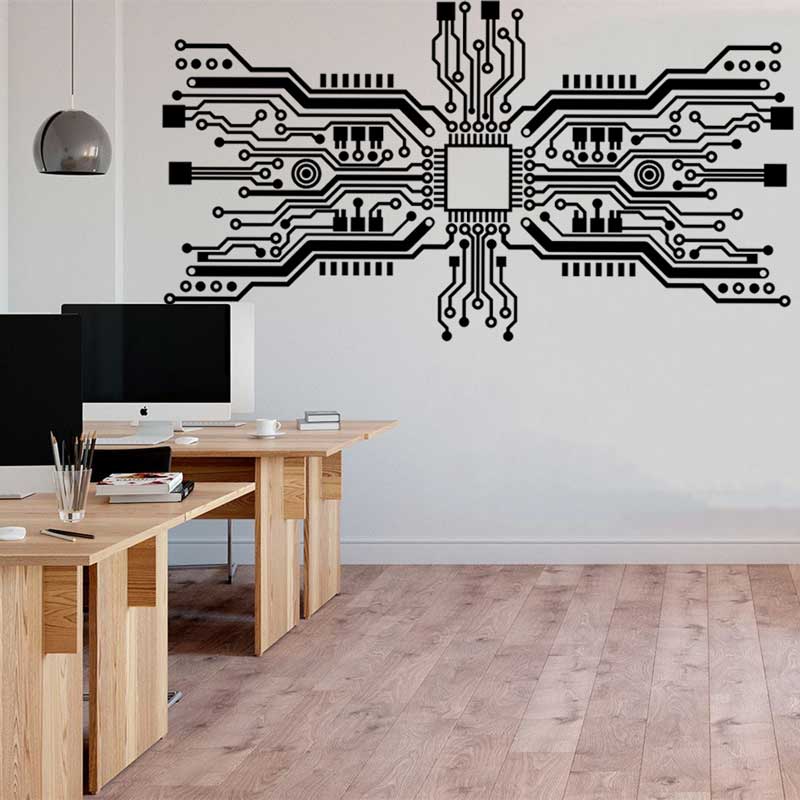 ชิปวงจรสติกเกอร์ติดผนังเทคโนโล - Office Tech Furniture บทวิจารณ์และราคา