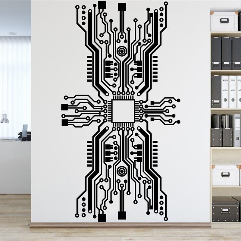ชิปวงจรสติกเกอร์ติดผนังเทคโนโล - Office Tech Furniture บทวิจารณ์และราคา