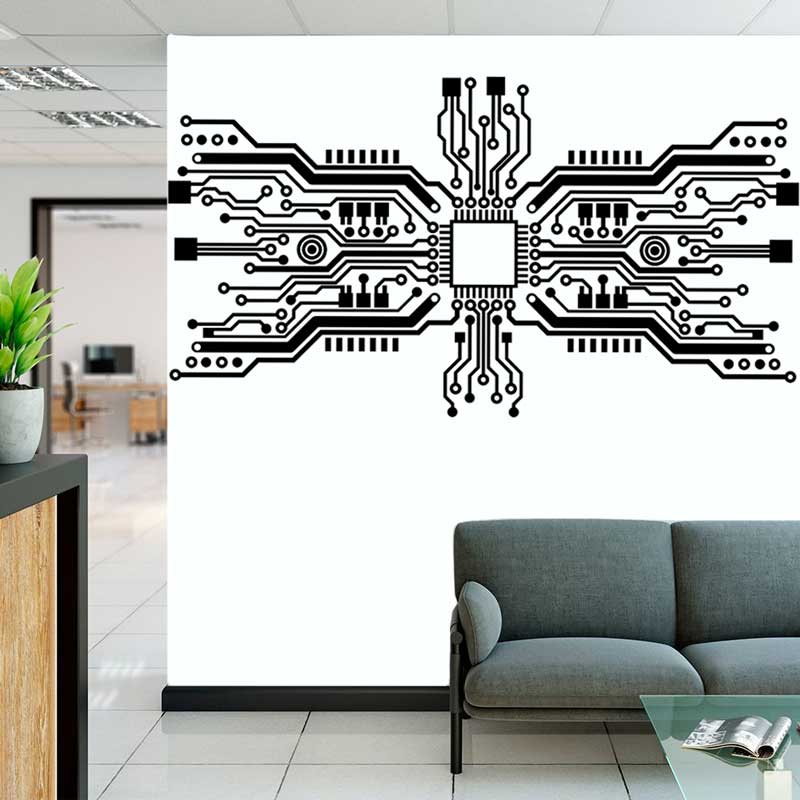 ชิปวงจรสติกเกอร์ติดผนังเทคโนโล - Office Tech Furniture บทวิจารณ์และราคา